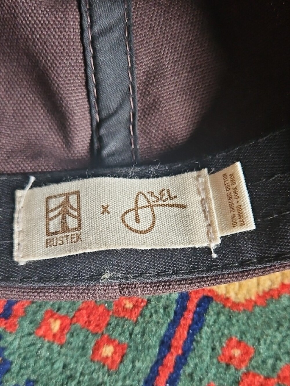 Rustek Plastic Free Brown Fish Patch Cap - Picture 2 of 4